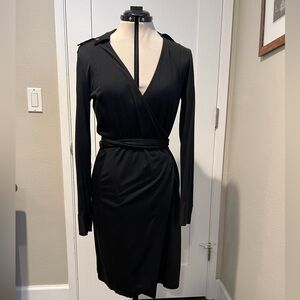Banana Republic. Black. Wrap dress. Excellent condition. Medium.